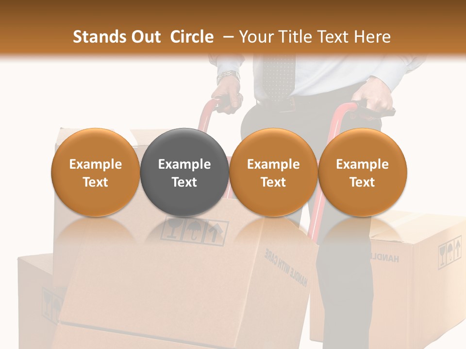 Smiling Carry Vertical PowerPoint Template