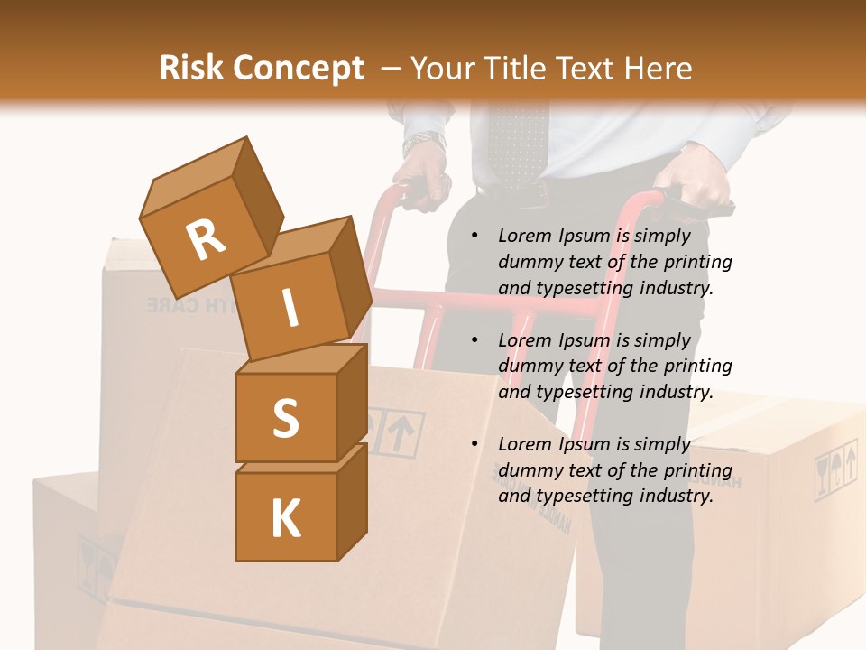 Smiling Carry Vertical PowerPoint Template