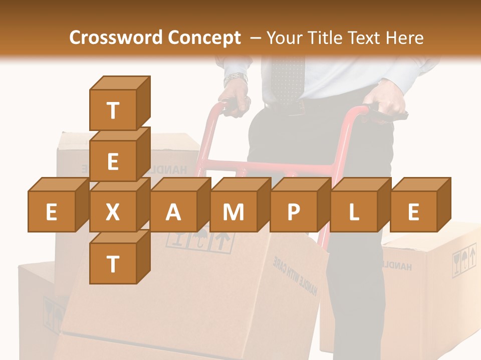 Smiling Carry Vertical PowerPoint Template