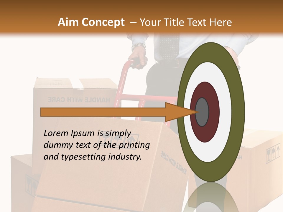 Smiling Carry Vertical PowerPoint Template