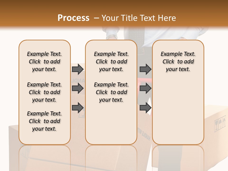 Smiling Carry Vertical PowerPoint Template