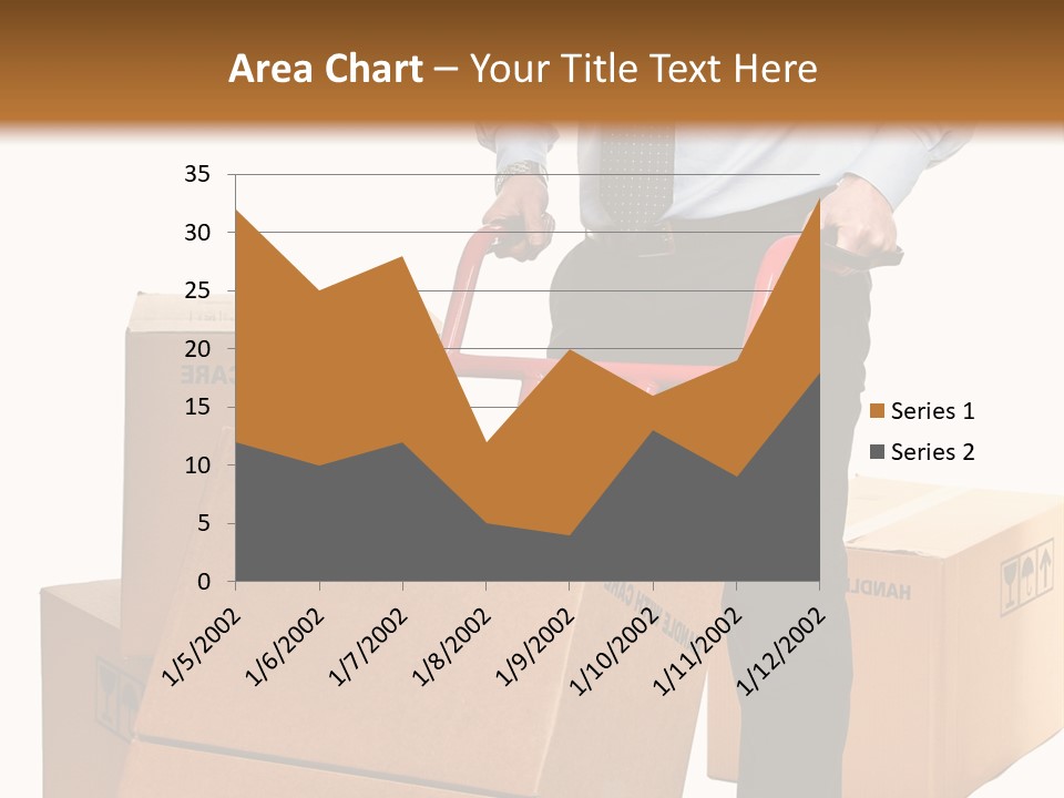 Smiling Carry Vertical PowerPoint Template
