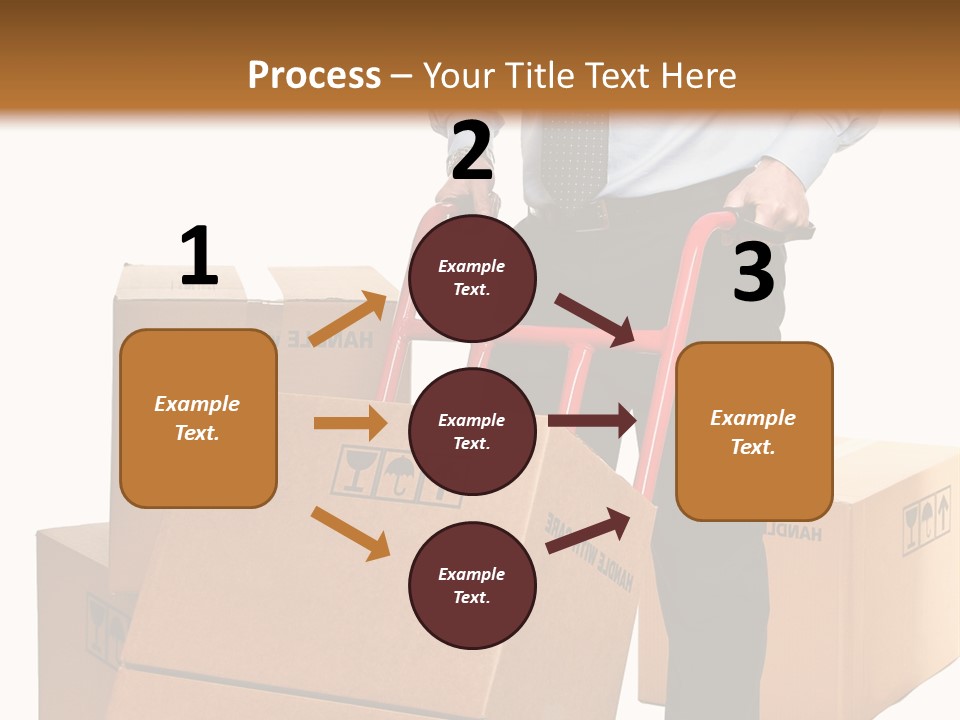 Smiling Carry Vertical PowerPoint Template