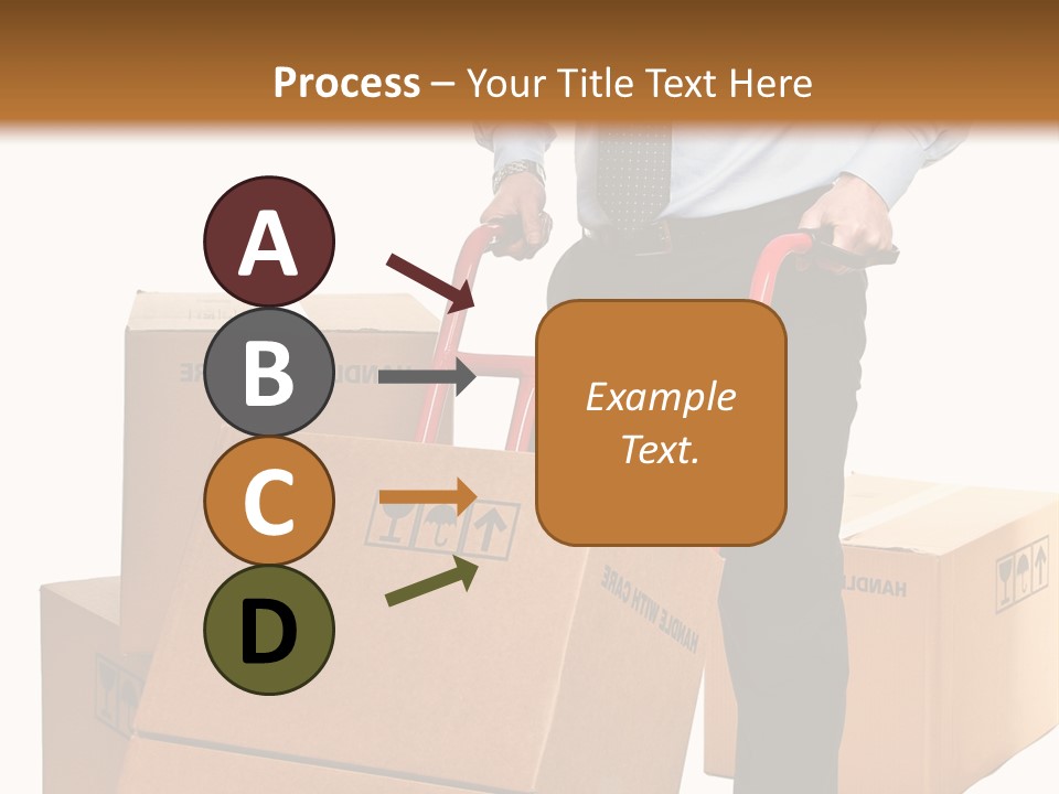 Smiling Carry Vertical PowerPoint Template
