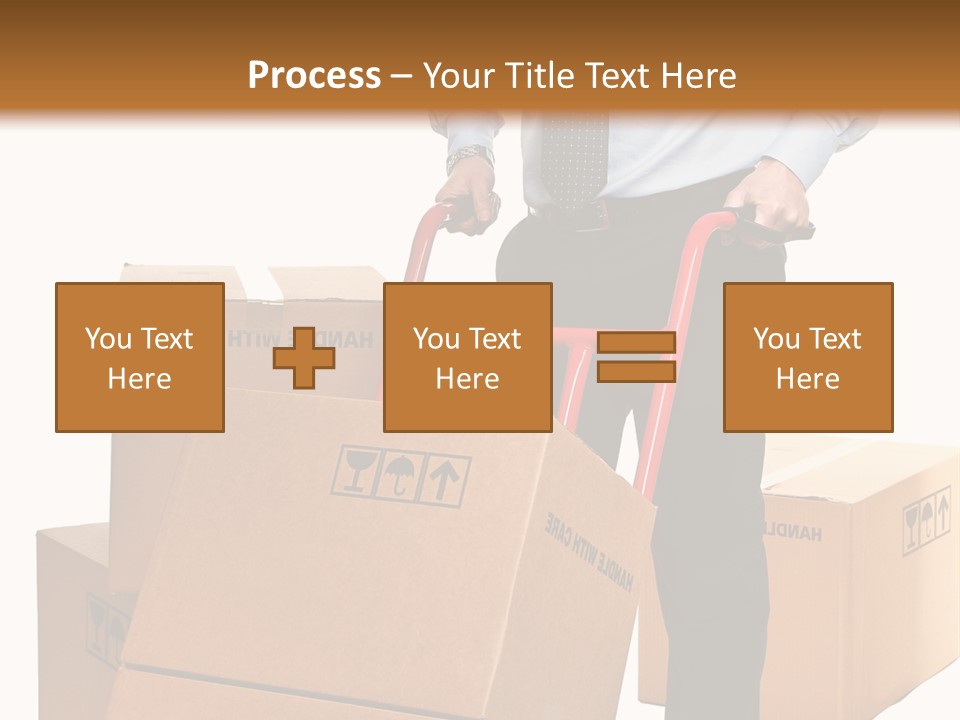Smiling Carry Vertical PowerPoint Template