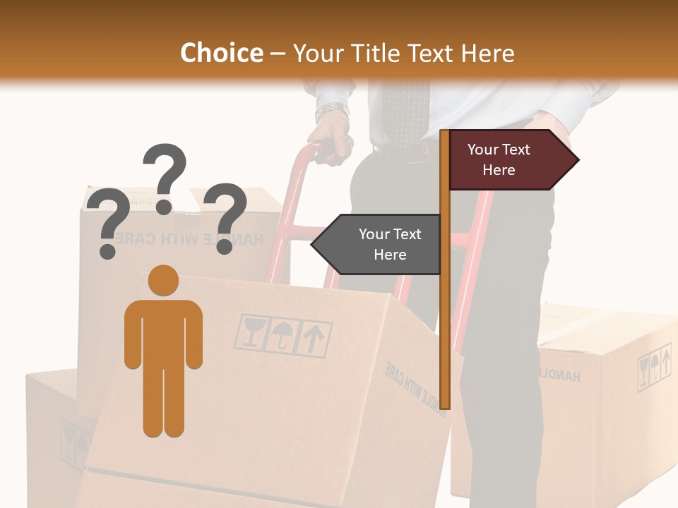 Smiling Carry Vertical PowerPoint Template