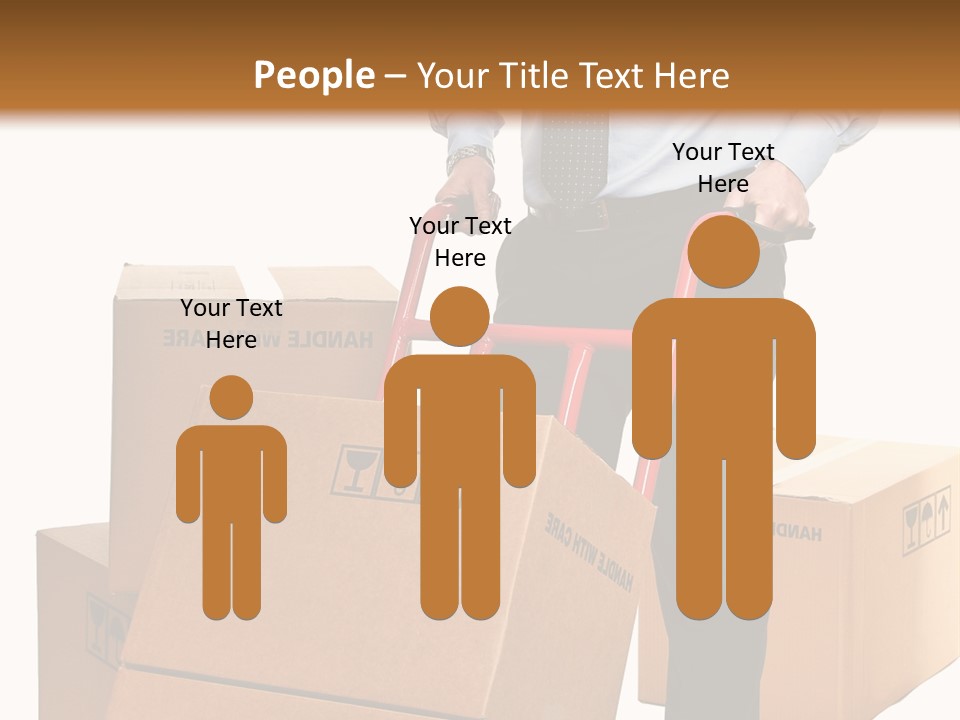 Smiling Carry Vertical PowerPoint Template