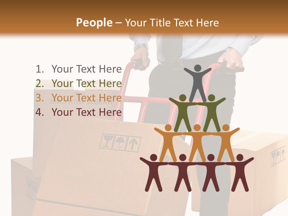 Smiling Carry Vertical PowerPoint Template