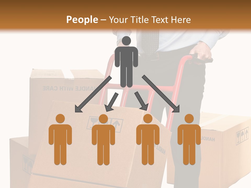 Smiling Carry Vertical PowerPoint Template