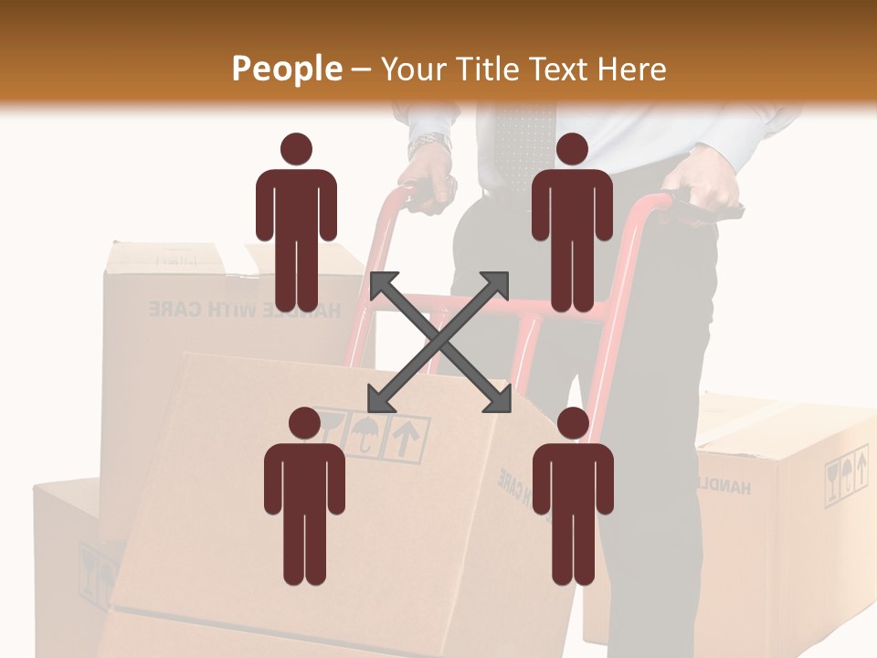 Smiling Carry Vertical PowerPoint Template