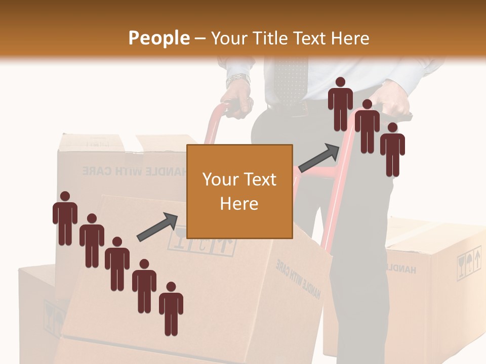 Smiling Carry Vertical PowerPoint Template