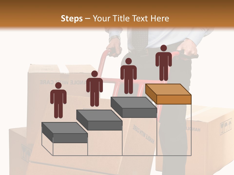 Smiling Carry Vertical PowerPoint Template
