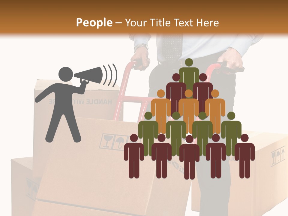 Smiling Carry Vertical PowerPoint Template