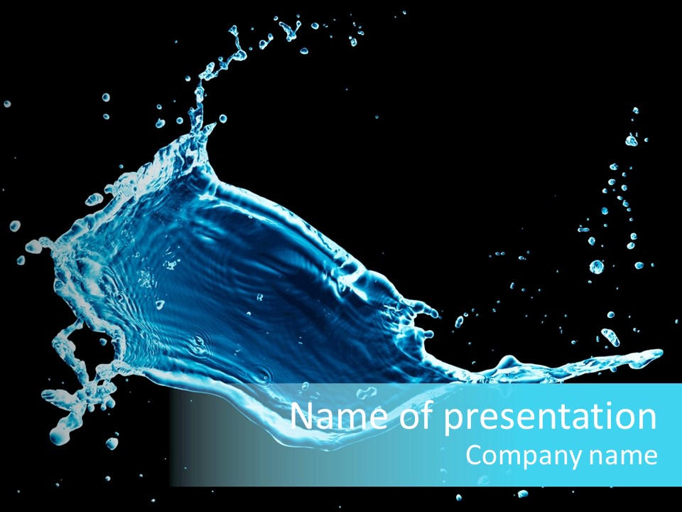 Water Transparent Isolated PowerPoint Template