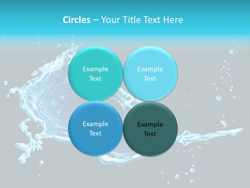 Water Transparent Isolated PowerPoint Template