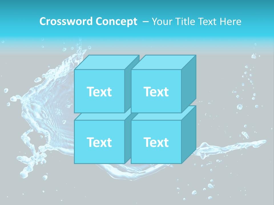 Water Transparent Isolated PowerPoint Template