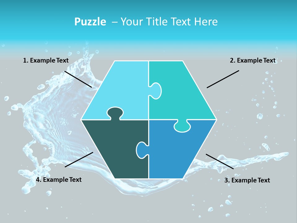 Water Transparent Isolated PowerPoint Template