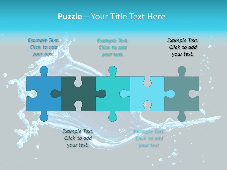 Water Transparent Isolated PowerPoint Template