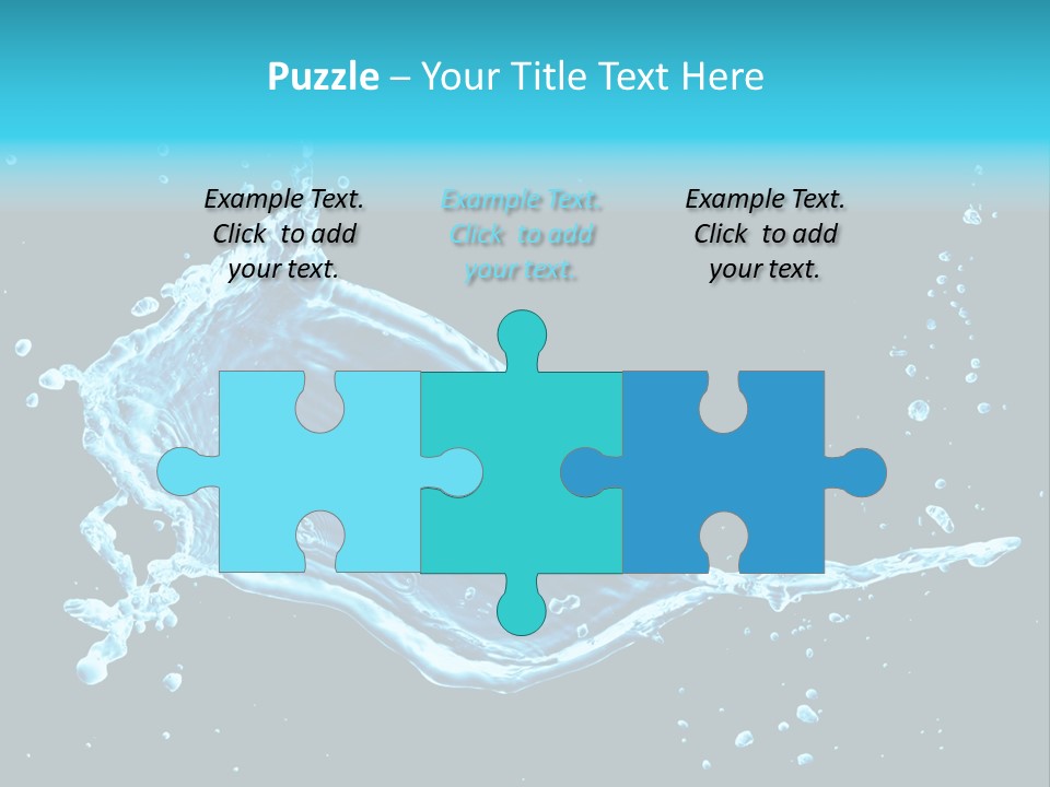 Water Transparent Isolated PowerPoint Template