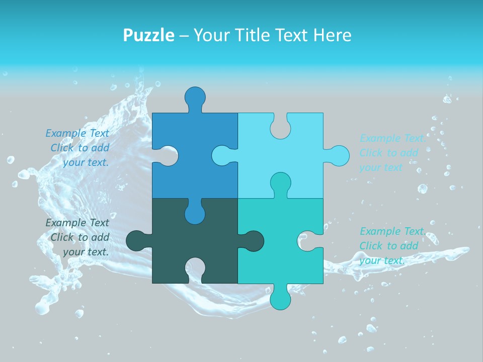 Water Transparent Isolated PowerPoint Template