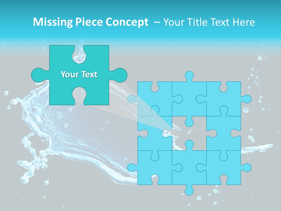 Water Transparent Isolated PowerPoint Template