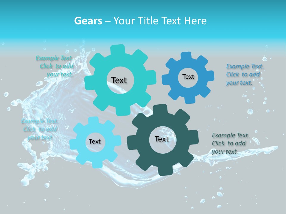 Water Transparent Isolated PowerPoint Template