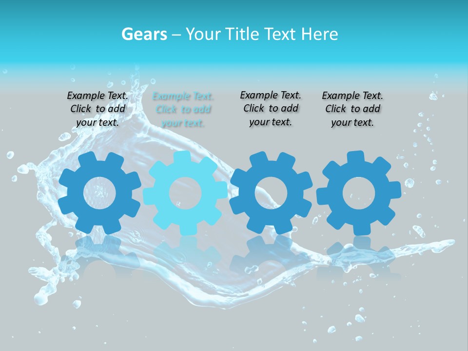Water Transparent Isolated PowerPoint Template