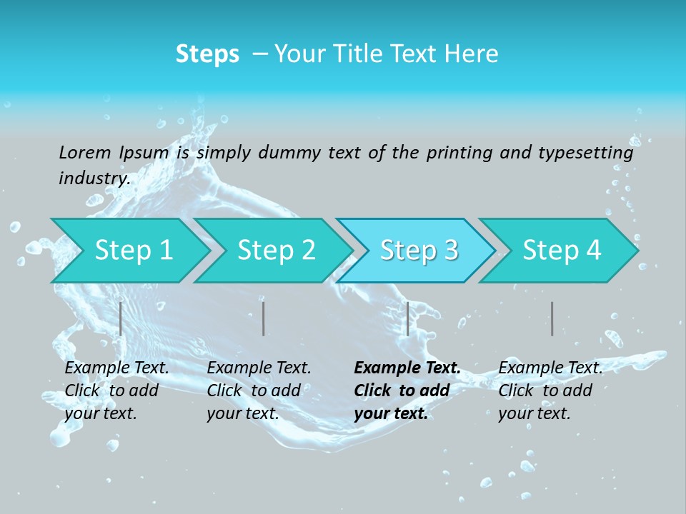 Water Transparent Isolated PowerPoint Template