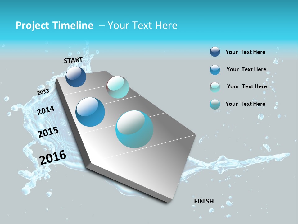 Water Transparent Isolated PowerPoint Template