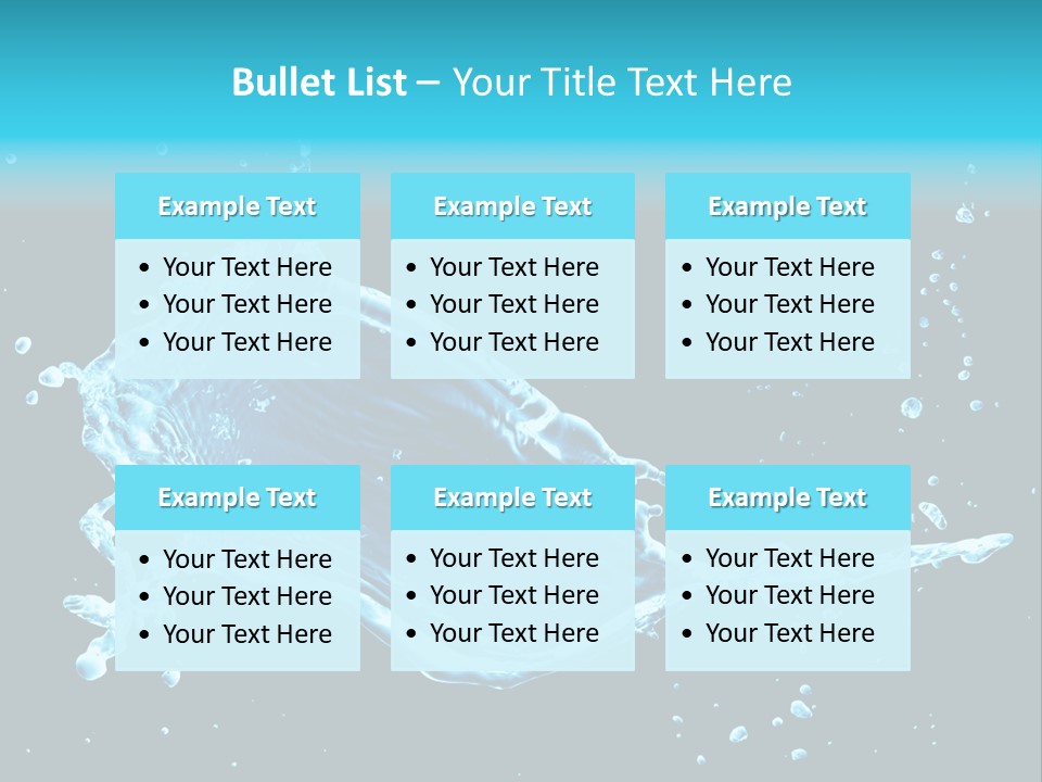 Water Transparent Isolated PowerPoint Template