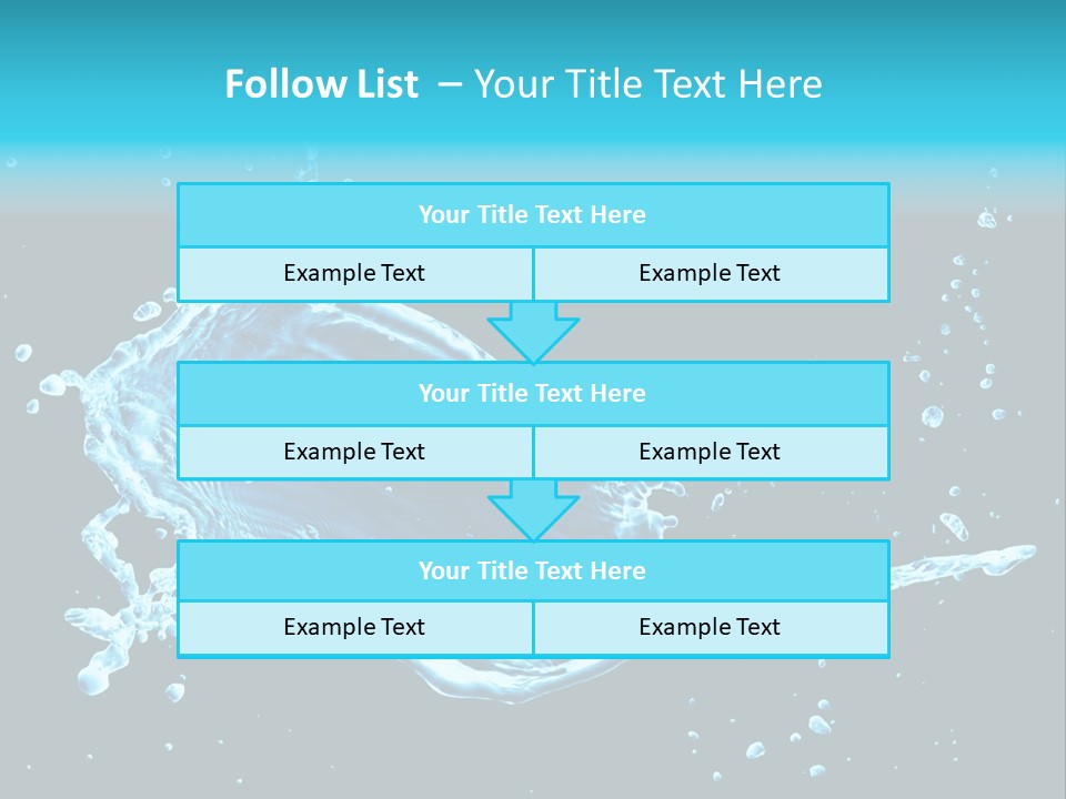 Water Transparent Isolated PowerPoint Template