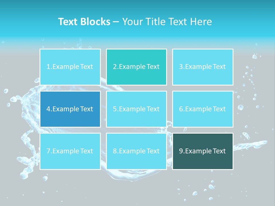 Water Transparent Isolated PowerPoint Template