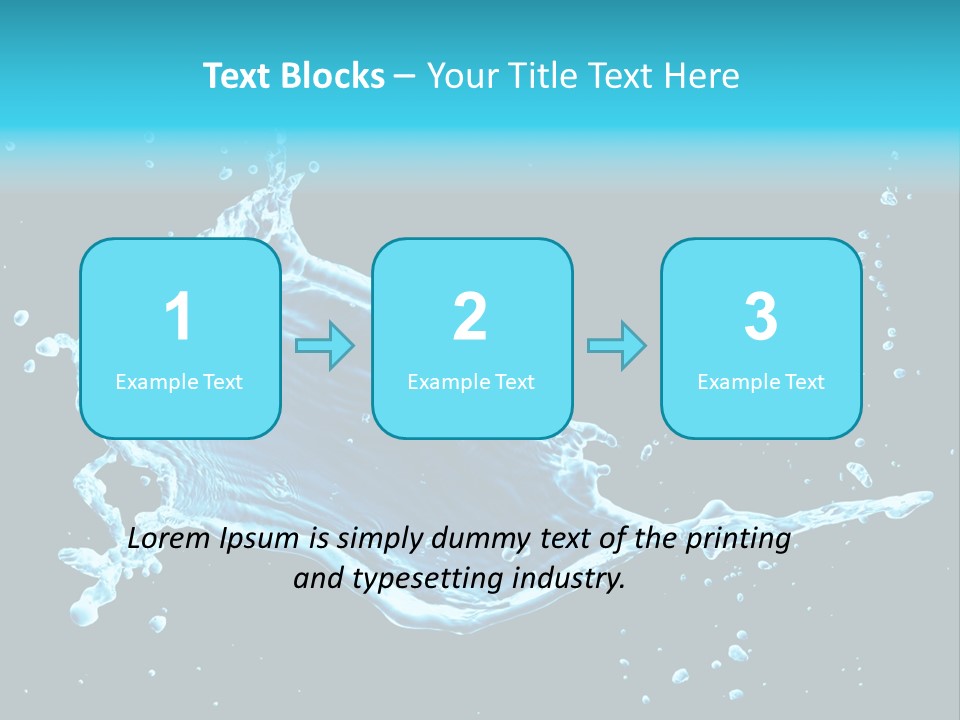 Water Transparent Isolated PowerPoint Template
