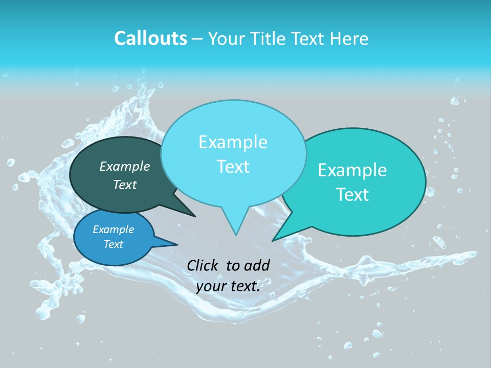 Water Transparent Isolated PowerPoint Template