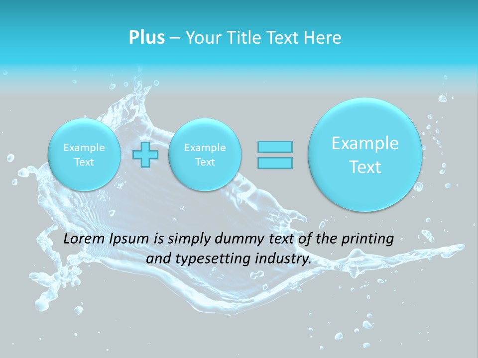 Water Transparent Isolated PowerPoint Template
