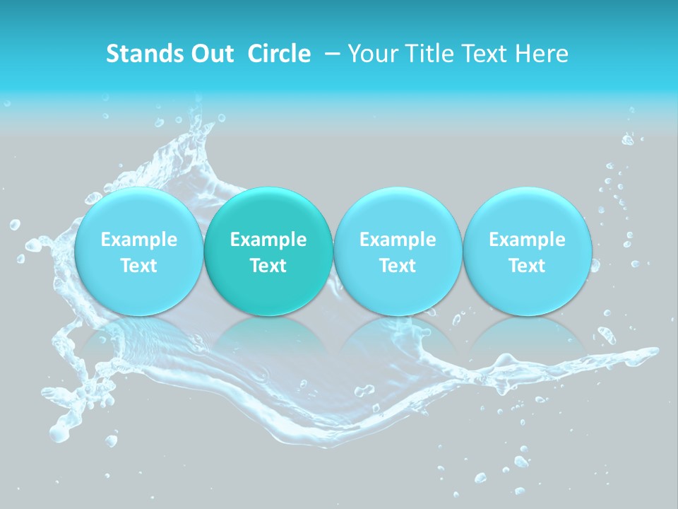 Water Transparent Isolated PowerPoint Template