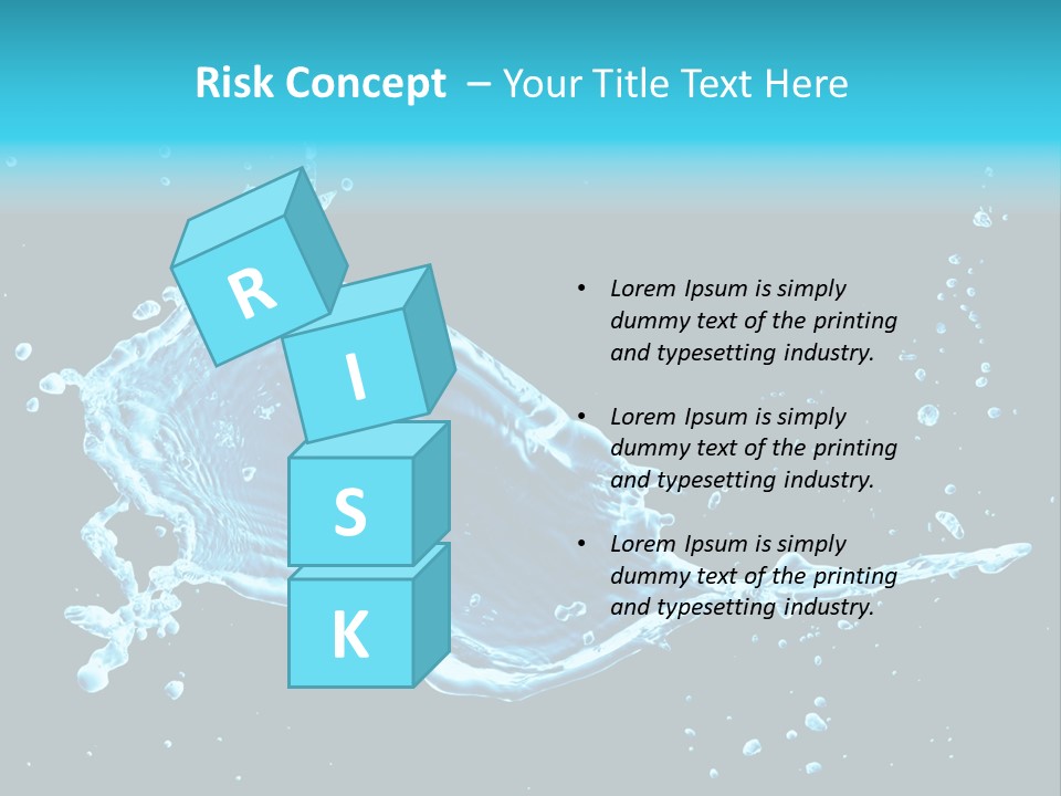 Water Transparent Isolated PowerPoint Template