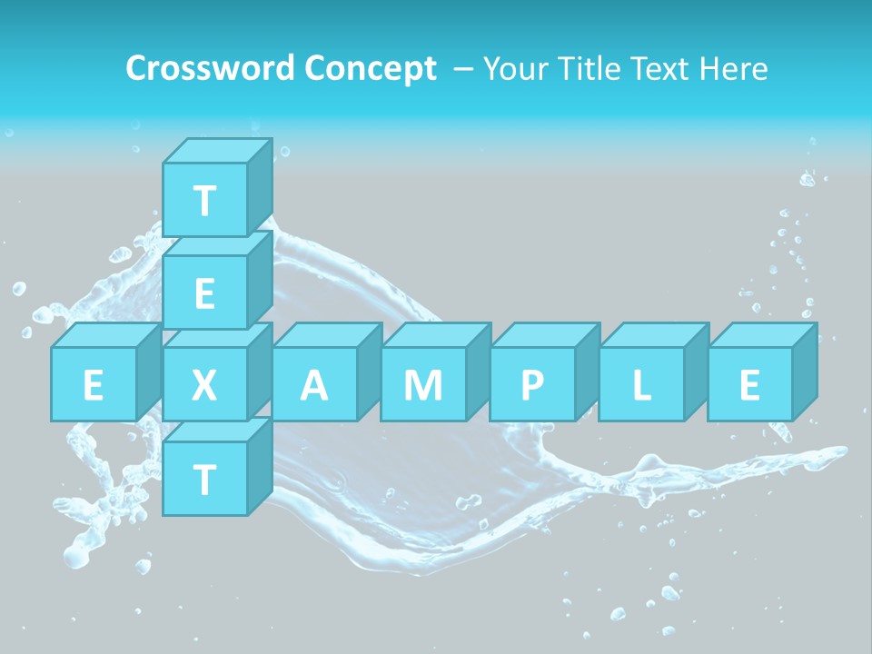 Water Transparent Isolated PowerPoint Template