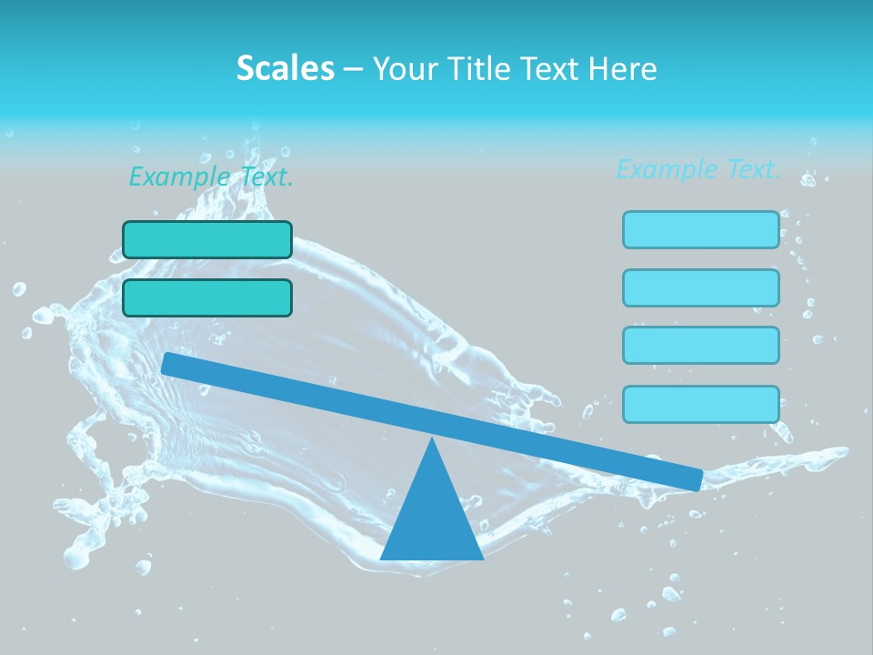 Water Transparent Isolated PowerPoint Template