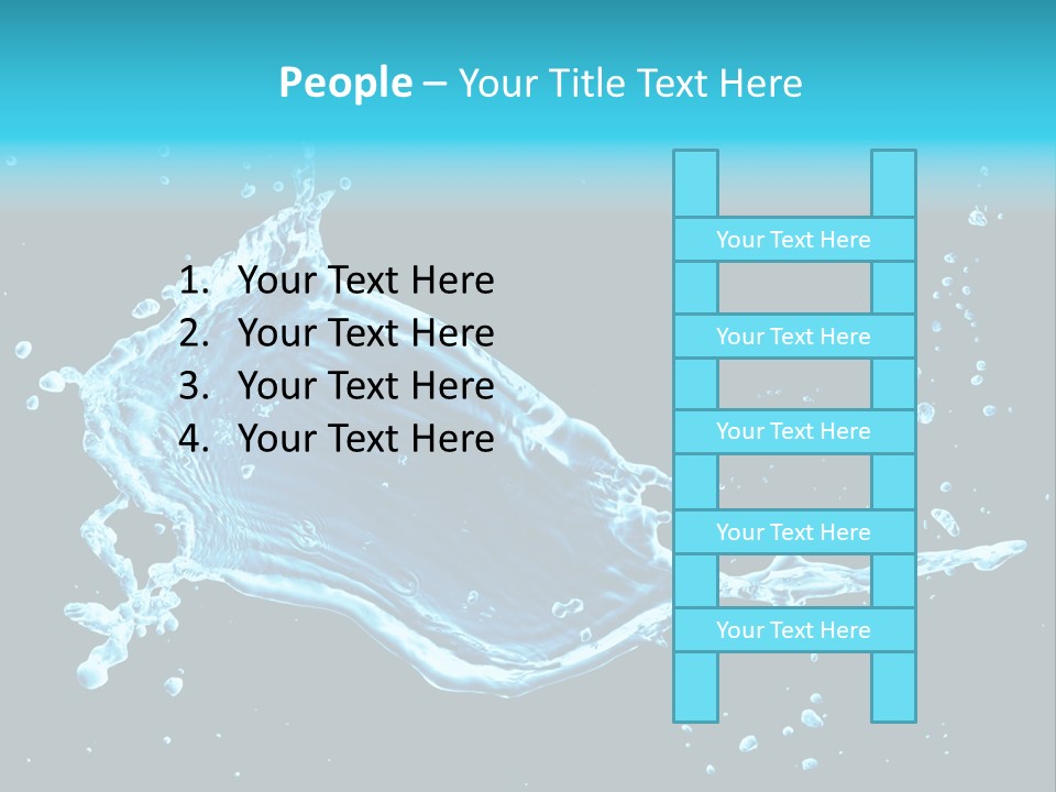 Water Transparent Isolated PowerPoint Template