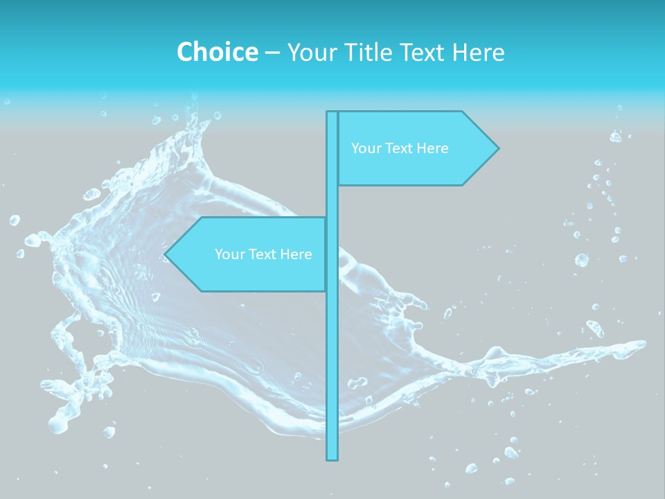 Water Transparent Isolated PowerPoint Template