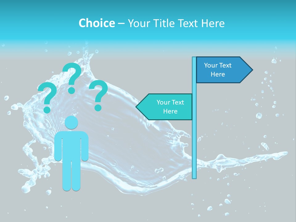 Water Transparent Isolated PowerPoint Template