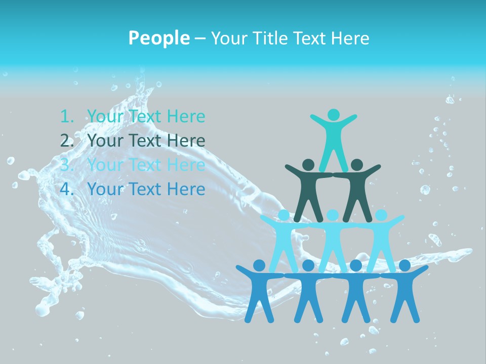 Water Transparent Isolated PowerPoint Template