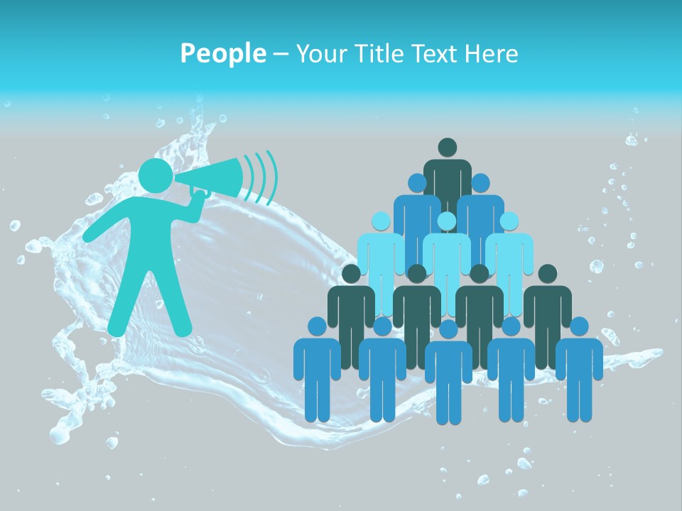 Water Transparent Isolated PowerPoint Template