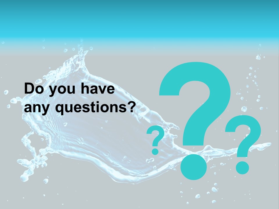 Water Transparent Isolated PowerPoint Template