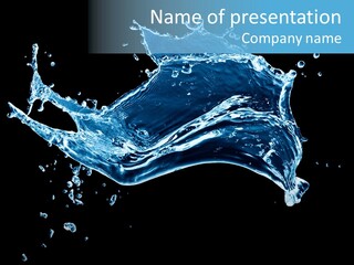 Liquid Ripple Image PowerPoint Template