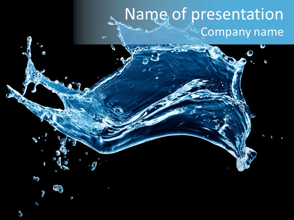 Liquid Ripple Image PowerPoint Template