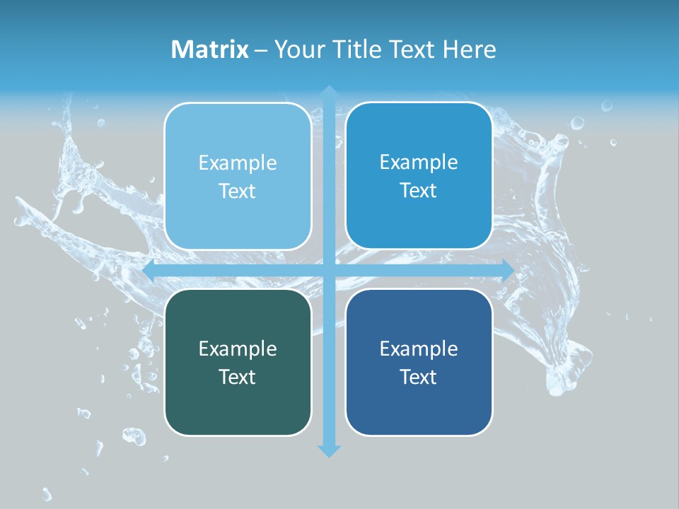 Liquid Ripple Image PowerPoint Template