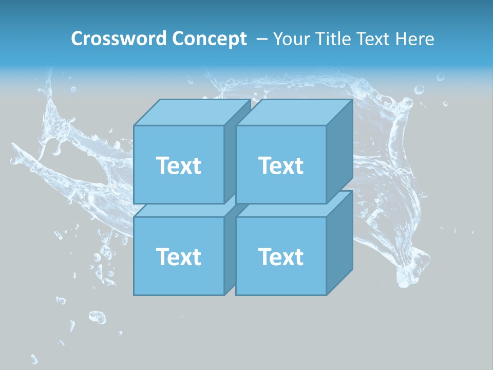 Liquid Ripple Image PowerPoint Template