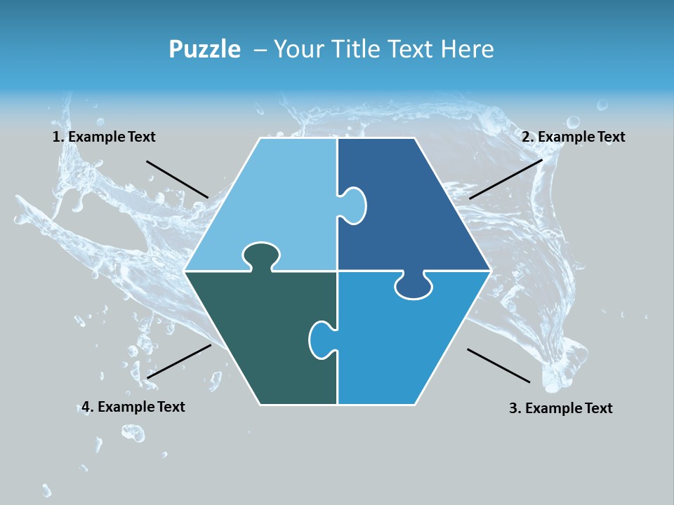 Liquid Ripple Image PowerPoint Template